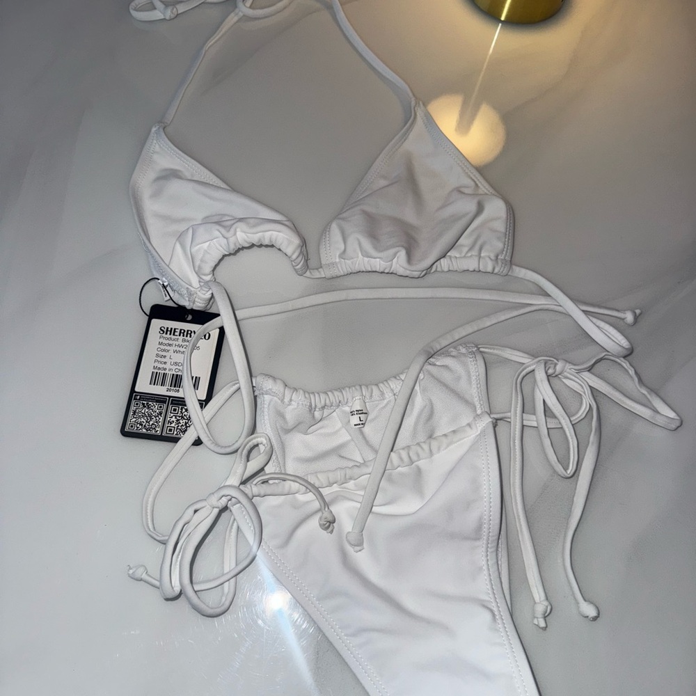 Shein White Bikini Set